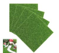 Herbe de Mousse Miniature,4 PCS Mini Simulation Gazons,Tapis de Pelouse Verte Artificielle,Artificiel Miniature Herbe pour Micro Paysage Décoration Maison Déco 15 x 15 cm