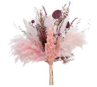 Herbe de Pampa Rose, Bouquet de Pampas séchées, Fleurs séchées Naturelles, mélange Rose et Violet, décoration pour la Maison et Les fêtes