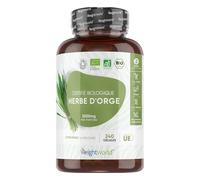 Herbe d'Orge Bio, 240 Gélules Vegan pour 2 Mois, Superfood Greens Powder Orge en Poudre 2000mg/Portion sans Stéarate de Magnésium, sans Gluten et sans OGM