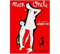 Herbé ™ Film Mon Oncle TATI Rf86- Poster/Reproduction HQ 50x70cm d'une Affiche Cinéma