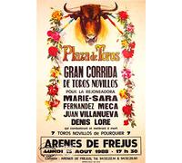 Herbé ™ FREJUS Corrida 1988 Rf28- Poster/Reproduction HQ 50x70cm d'une Affiche Vintage/Ancienne