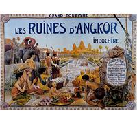 Herbé ™ INDOCHINE Angkor Rhiw-Poster/Reproduction HQ 50x70cm d'une Affiche Vintage/Ancienne