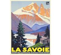 Herbé ™ La Savoie Rf52- Poster/Reproduction HQ 60x80cm d'une Affiche Vintage/Ancienne