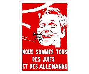 Herbé ™ Poster/Reproduction HQ 50x70cm d'une Affiche de MAI 68 Cohn BENDIT Rouge 01
