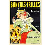 Herbé ™ PUB APéRITIF BANYULS TRILLES Rzri-Poster/Reproduction HQ 45x60cm d'une Affiche Vintage