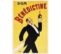 Herbé ™ PUB BéNéDICTINE Rlbf-Poster/Reproduction HQ 40x60cm d'une Affiche Vintage