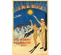 Herbé ™ PUB IRADIA VêTEMENTS Radioactifs Rcra-Poster/Reproduction HQ 50x75cm d'une Affiche Vintage