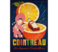 Herbé ™ PUBLICITé COINTREAU Rf490- Poster/Reproduction HQ 50x70cm d'une Affiche Vintage/Ancienne