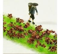 Herbe statique de 10 mm avec fleurs sauvages mixtes pour projets d'embellissement urbain (Pétales fanés)