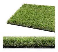 Herbe synthétique 30 mm pelouse verte synthétique gazon artificiel découpable drainant modèle ERBA_ALTA 1 x 1 m
