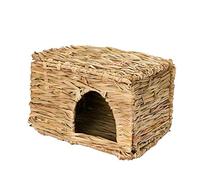 Herbe tissée à la main pliable Maison en herbe de paille pour lapin, lapin d', furet