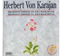 Herbert Von Karajan - Beethoven Symphony No.6 & No.8 [UK Import] [Audio CD] Herbert Von Karajan