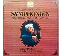 Herbert von Karajan & Berliner Philharmoniker - Beethoven: Symphonien Nr. 3 "Eroica", Nr. 5 & Nr. 6 "Pastorale" [Vinyl Schallplatte] [2 LP Box-Set]