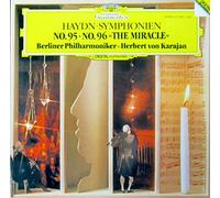 Herbert von Karajan & Berliner Philharmoniker - Haydn: Symphonien No. 95 & No. The Miracle" LP] [Schal latte]