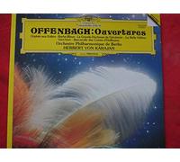 Herbert von Karajan - Jacques Offenbach, 6 ouvertures - Orphée aux enfers - Barbe-Bleue - La Grande Duchesse de Gérolstein - La belle hélène - Vert-Vert - Barcarolle des contes d'Hoffmann, orchestre Philharmonique de Berlin, direction : Herbert von Karajan - album vinyle D.G. 2531006 de 1981 - excellent enregistrement de référence