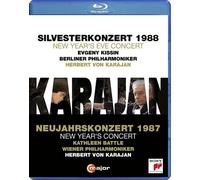 Herbert Von Karajan : Concerts du Nouvel an, 1987-1988. Kissin, Battle. [Blu-Ray]