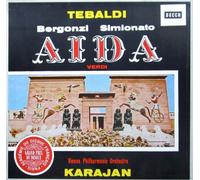 Herbert von Karajan & Wiener Philharmoniker / Fernando Corena / Renata Tebaldi / Carlo Bergonzi / Giulietta Simionato / Cornell MacNeil / Piero di Palma u.a. - Verdi: Aida (Gesamtaufnahme in italienischer Sprache - Wien, 1959) [Vinyl Schallplatte] [3 LP Box-Set]