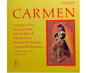 Herbert von Karajan & Wiener Philharmoniker / Leontyne Price / Franco Corelli / Robert Merrill / Mirella Freni u.a. - Bizet: Carmen (Gesamtaufnahme in französischer Sprache: Sofiensaal, Wien, November 1963) [Vinyl Schallplatte] [3 LP Box-Set]