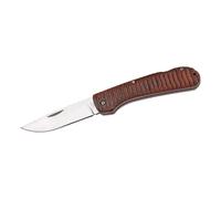 Herbertz 569811 Couteau de poche, Acier AISI 420, Verrouillage Back Lock, Plaquettes en bois de Pakk