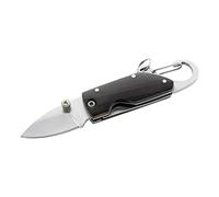 Herbertz-Couteau de Poche HERBERTZ 201505 - Manche 5 cm Bois Japonais + Mousqueton, Mixte Adulte, marron, 11 cm ouvert