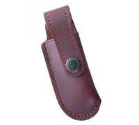 Herbertz Étui en Cuir Marron avec Passant de Ceinture Couteau, Gris, M