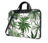 Herbes à fleurs et plantes herbacées Imprimer Pratiques Sacs d'ordinateur portable élégants et protecteurs Style Unique, Noir , 13 inch