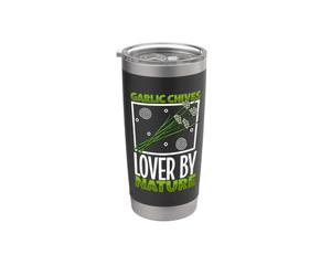 Herbes aromatiques - J'aime la roquette à l'ail Gobelet isotherme en acier inoxydable double paroi