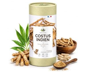 Herbes du Monde - Costus Indien 90 Gélules - 100% pur et naturel utilisé dans plusieurs médecines traditionnelles pour ses bienfaits sur le corps et l’esprit.