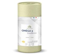 Herbes du Monde - Omega 3 Excellence : 40 Capsules d'Huile de Poisson - DHA/EPA, Absorption Optimale, Source Durable, 100% Oméga - 1 Boite