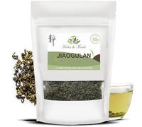 Herbes du Monde - Thé Jiaogulan Feuilles séchées - Tisane de" l’immortalité" -100% de Gynostemma pentaphyllum, tonifiant efficace et puissant antioxydant naturel - 1 sachet de 80g (Lot de 6)