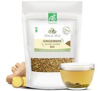 Herbes du Monde - Tisane de Gingembre BIO - Racine coupée - Infusion Digestive Tonifiante et Minceur Organic - 1 sachet de 60g Certifiée AB