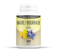Herbes Et Plantes Onagre/Bourrache 200 Capsules 500 mg - L'emballage peut varier