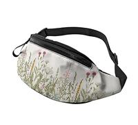 Herbes Wild Flowers Fanny Pack Sport Casual Waist Pack pour Femmes Hommes À La Mode