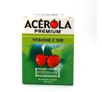 Herbesan Acérola Premium Vitamine C 500 30 Comprimés À Croquer