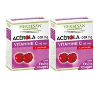 HERBESAN® Acérola Vitamine C - Goût Fruits Rouges Comprimé(S) 2x30 pc(s)