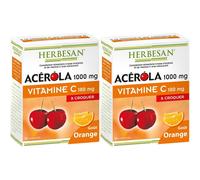 Herbesan® Acérola Vitamine C - Goût Orange Comprimé(S) 2x30 pc(s)