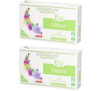 Herbesan Bio Dépuratives Détox 15 Plantes et Fruits Solution Orale 2x300 ml