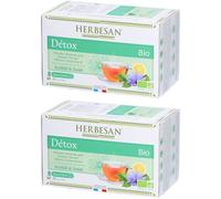 Herbesan Bio Détox - Chicorée, Reine des Prés, Fenouil, Thé Vert Sachet(S) Filtre(S) 2x20 pc(s)