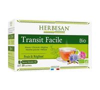 Herbesan Bio Infusion Transit Facile Saveur Menthe n°2 20 sachets