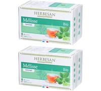 Herbesan Bio Mélisse Infusion Sommeil Serein Sachet(S) Filtre(S) 2x20 pc(s)