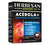 herbesan - HERBESAN®- ACEROLA + MAGNESIUM VIT B2, B6, B12-Vitalité-30 comprimés à croquer 05 - COMPLEMENTS ALIMENTAIRES 60 g