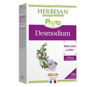 Herbesan - Desmodium - 3000 mg - Bien-être du foie- 20 ampoules de 10 ml