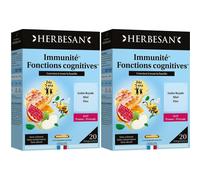 Herbesan Immunité Fonctions Cognitives Gelée Royale Zinc Ampoule(S) 2x20 pc(s)