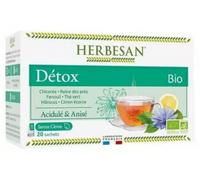 Herbesan Bio Infusion Détox Saveur Citron n°16 20 sachets