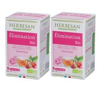 Herbesan Infusion Bio Hibiscus Goût Framboise Citron Sachet(S) Filtre(S) 2x20 pc(s)