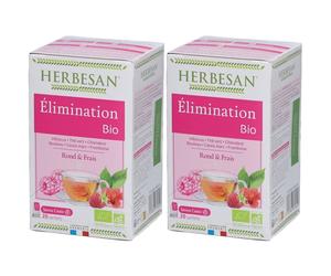 Herbesan Infusion Bio Hibiscus Goût Framboise Citron Sachet(S) Filtre(S) 2x20 pc(s)