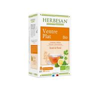 HERBESAN®- INFUSION CORIANDRE VENTRE PLAT BIO Coriandre, Thé vert, Mélisse, Ecorce de citron - 20 sachets