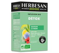 HERBESAN Infusion Bio Détox – Phytothérapie – 20 sachets