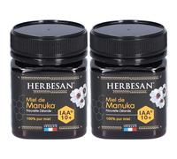 Herbesan Miel de Manuka IAA10+ - Origine Nouvelle-Zélande 2x250 g
