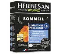 HERBESAN - NOCTAPHYT LIBÉRATION PROLONGÉE - Mélatonine 1.8 mg - Sommeil, réveil nocturne, décalage horaire - 30 comprimés